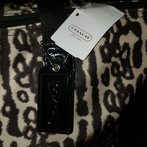 New Coach Getaway Ocelot Print Weekender - Picture 4 of 8